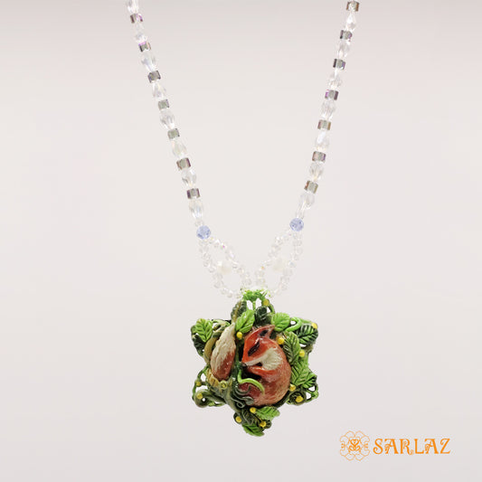 The Red Fox statement  —  Nature Theme —  Fox Statement Necklace