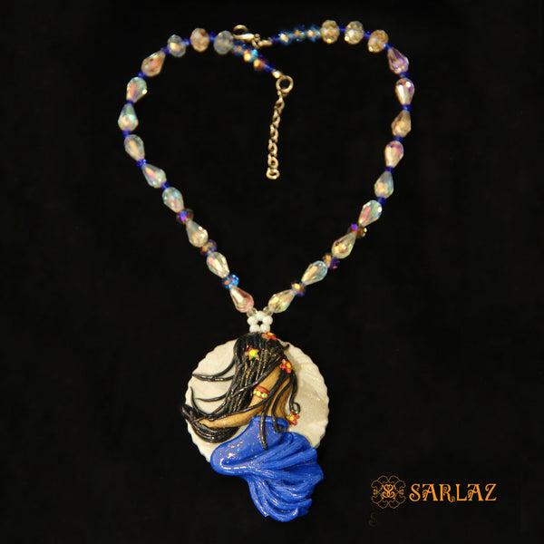 Gypsy Mermaid Necklace -  Ocean Necklace - Mermaid Statement Necklace