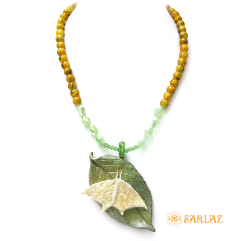 Moth Necklace - Nature Statement Necklace