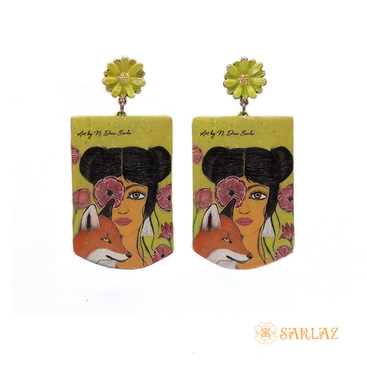 Sookja — Fox Art Earrings