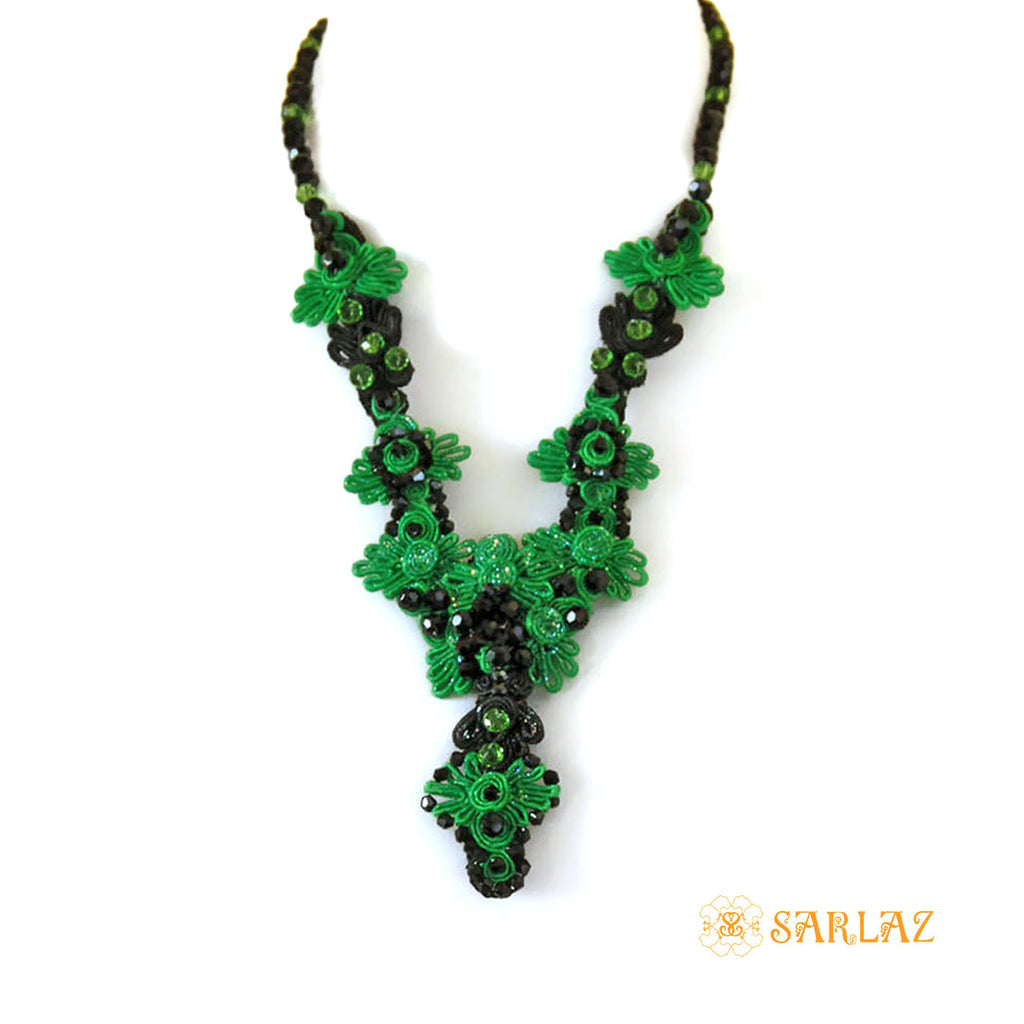 Buy online Green Metal Statement Necklace from fashion jewellery for Women  by Imli Street for ₹649 at 40% off | 2024 Limeroad.com